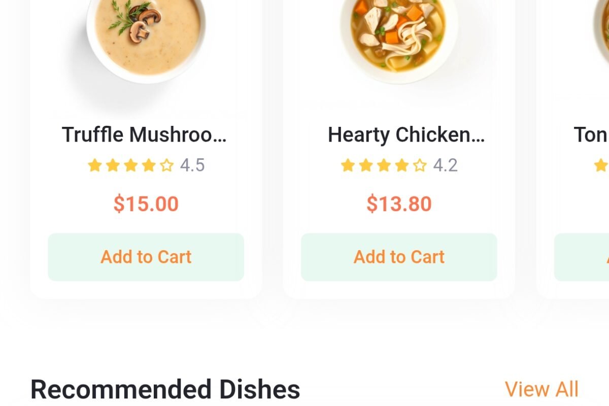 FlavorRush – food delivery app